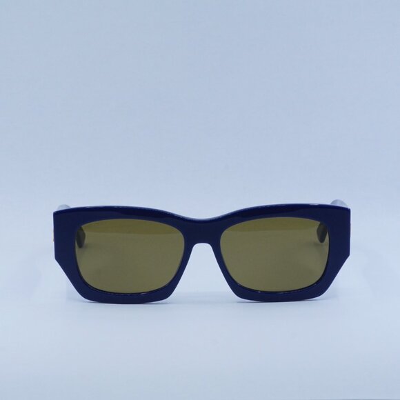 Jimmy Choo CAMI/S 0PJP 70 Sunglasses Blue Square Frame, Brown Lenses - Picture 4 of 12